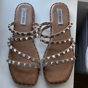 Steve Madden slip on studded sandals